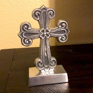 Beautiful silver standing cross